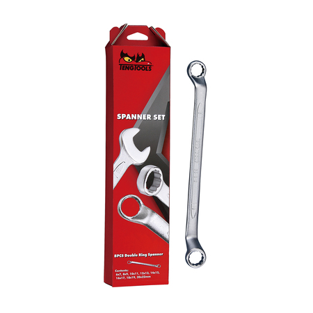 TENG TOOLS 6308 - Double Ring Wrench Set 6 to 22MM 6308